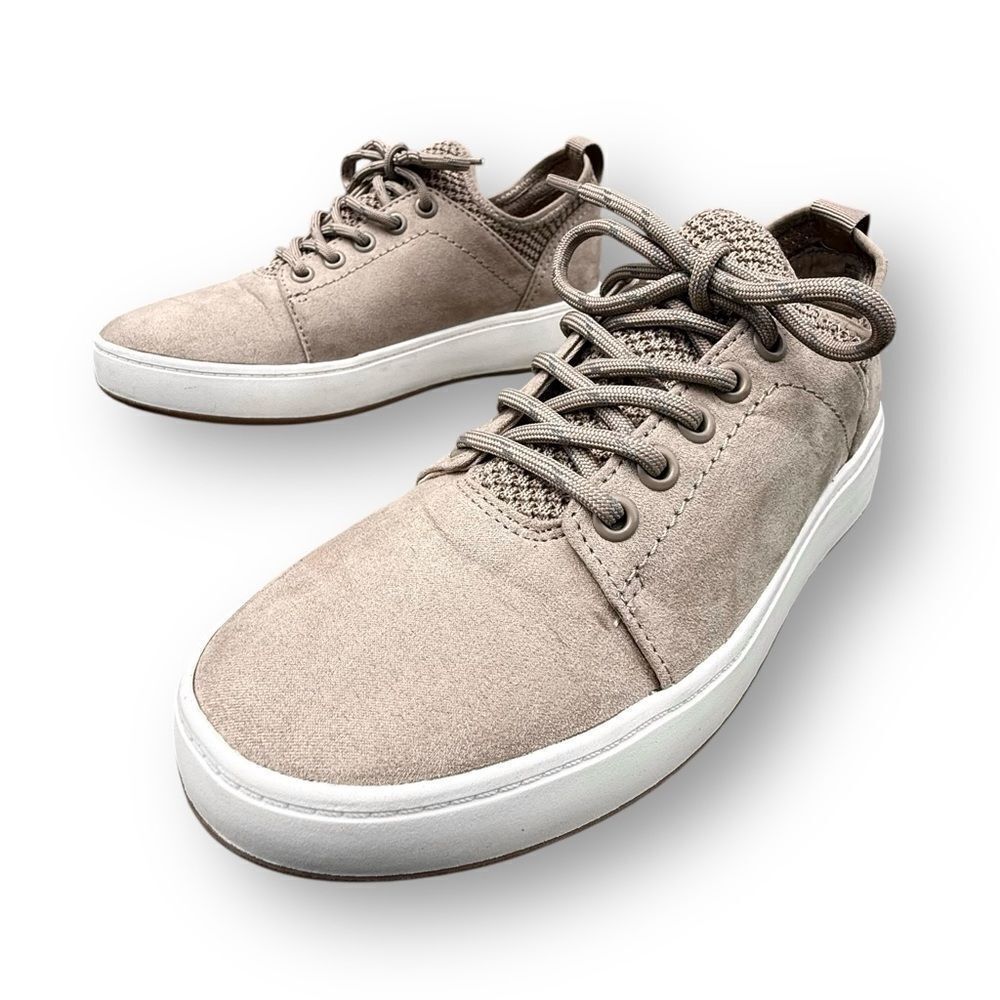 Nordstrom Tan Neutral Platform Trendy Tennis Shoes Sneakers Women’s size 6.5